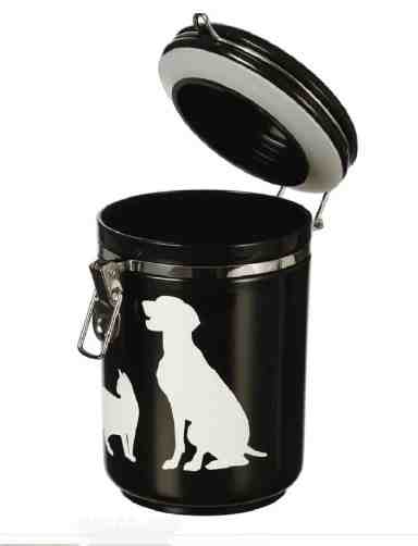 CONTENEDOR DE ALIMENTO CAT Y DOG 1600ML NEGRO 